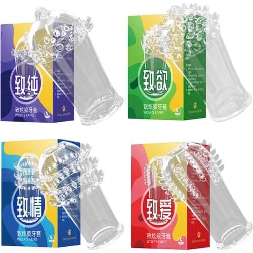 Reusable Condom Newest Crystal Rings Adult Sex Products Sex Toys P-enis Sleeves Pe-nis Extension Enlargement for Men