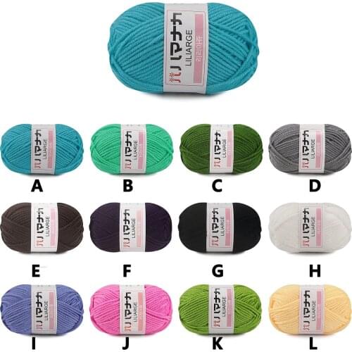 Milk Cotton Crochet Yarn Anti-Pilling Fine Quality Hand Knitting Thread For Cardigan Scarf Hat Chunky Colorful Yarn Sweater Doll