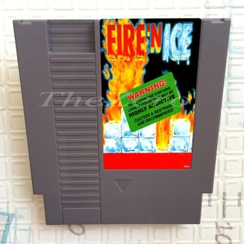 Fire 'n Ice Video Game Card for 8 Bit 72 Pin System Console EU/US Universal Version Game Player