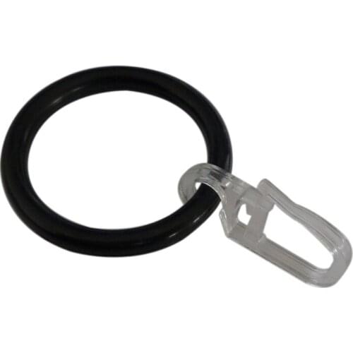D40mm Plastic Ring and Hook , Curtain Rod Rings for Window Decoration