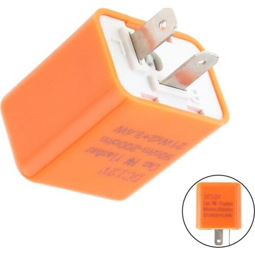 12V 2 Pin Adjustable Motorcycle LED Diode Flash Relay Rotation Signal Indicator for Cross Riding / Scooter / off Road Vehicle