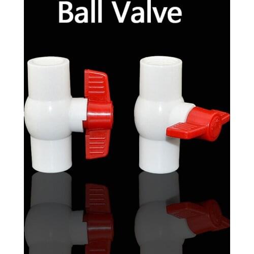PVC Ball Valve Coupler Adapter Water Connector for Garden Irrigation System Aquarium Fish Tank 1 Pcs
