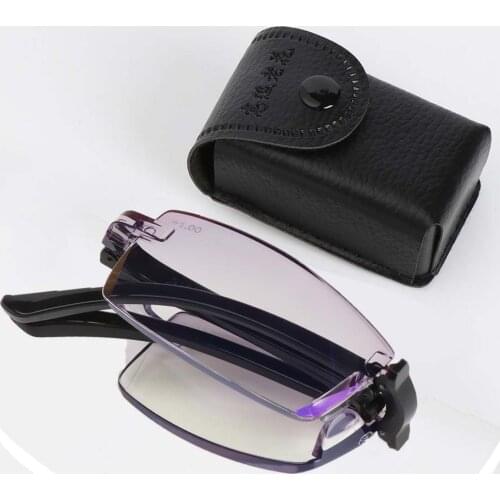 2021 New +100~+400 Folding Reading Glasses With Case Women Men Blue Light Blocking Presbyopic Eyeglasses Computer Eyewear