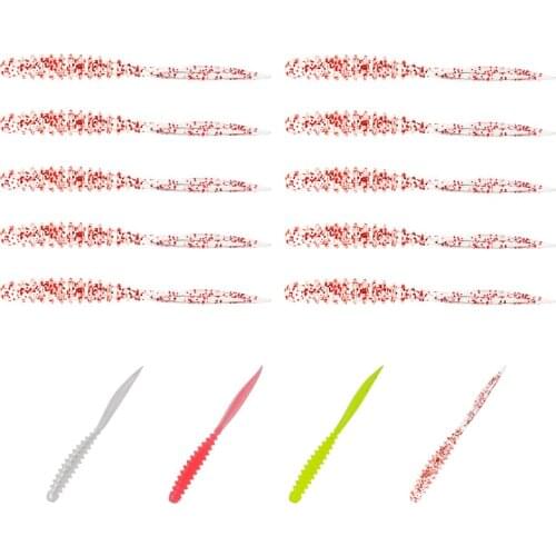 TSURINOYA AJING Fishing Lure ELEGANT 0.4g 60mm 10pcs Rockfish Ocean Rock Bait Needle tail Soft Lure Artificial Bait