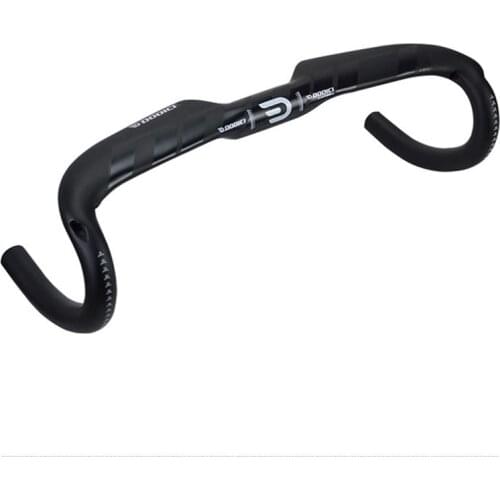 31.8*400/420/440mm DODICI UD Cycling handlebar Black matt gloss logo finish full carbon fiber road handlebar bent bar with stem