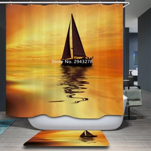 Bestable Snowman Kangaroo Color Pattern Cartoon Lovely Shower Curtain Family Bathroom Decoration Waterproof Washable Belt Hook