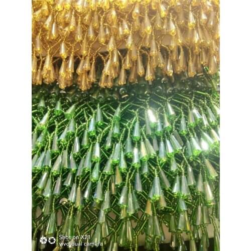 11 yards/bag ribbon beads pearls tassel fringe 5 cm width for decoration dress/fashion designer JRB-10221