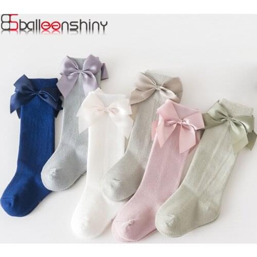 Balleenshiny Baby Knee High Socks Cotton Keep Warm Soft Long Socks New Fashion Children Kids Socks For 0-5Years Leg Warmer