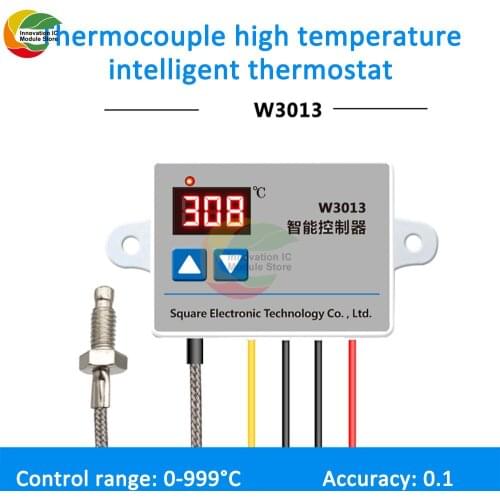 Ziqqucu W3013 Digital Thermostat K-Type Thermocouple High Temperature Controller Vegetable Oil Burner Fuel Machine Controller