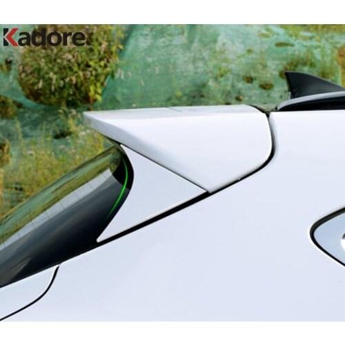 For Hyundai Tucson 2015 2016 2017 2018 2019 2020 Chrome Rear Window Cover Trim Car Tail Trunk Triangle Sticker