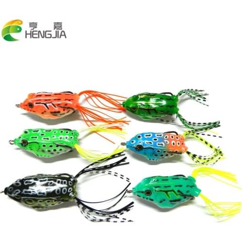 HENGJIA 8G 12.5G soft frog lure set isca artificial fishing lure bass fishing wobble pesca Fishing tackle peche leurre souple
