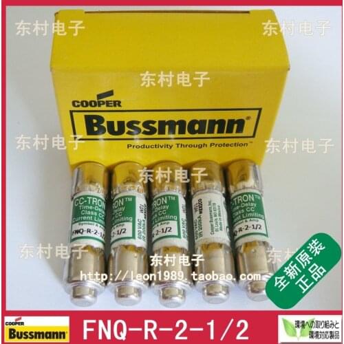 US imports of ceramic fuse BUSSMANN CC-TRON fuse FNQ-R-2-1 / 2 600V