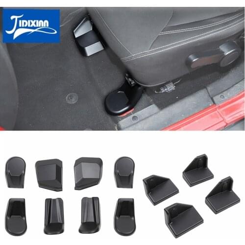 MOPAI Interior Mouldings for Jeep Wrangler JK Car Front Rear Seat Screw Protection Cover for Jeep Wrangler JK 2007-2017