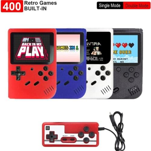 2021 Portable Mini Handheld Video Game Console 8-Bit 3.0 Inch Color LCD Screen Game Player Built-in 400 games for Kids
