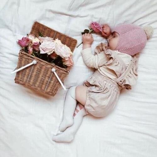 Picnic Basket with lid Storage Bag Fruit Bread Organizer Cosmetic Organizer Home box decor