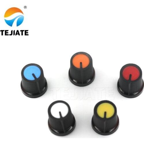 5PCS WH148 potentiometer knob cap 15X17mm AG2 Yellow Orange Blue White Red