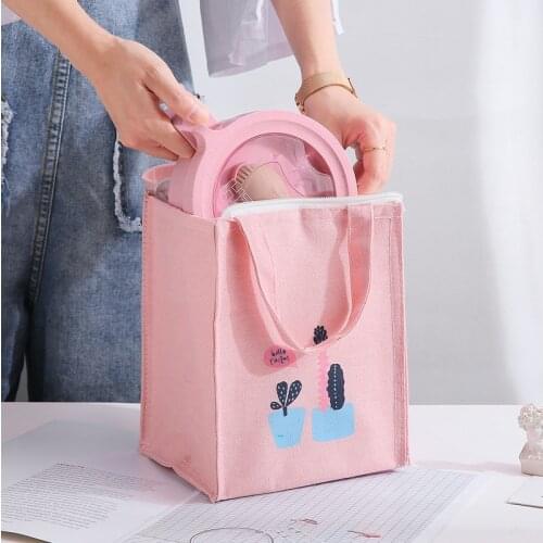 Cactus zipper heat preservation bag square bag heat preservation lunch box bag instant bag aluminum film heat preservation bag