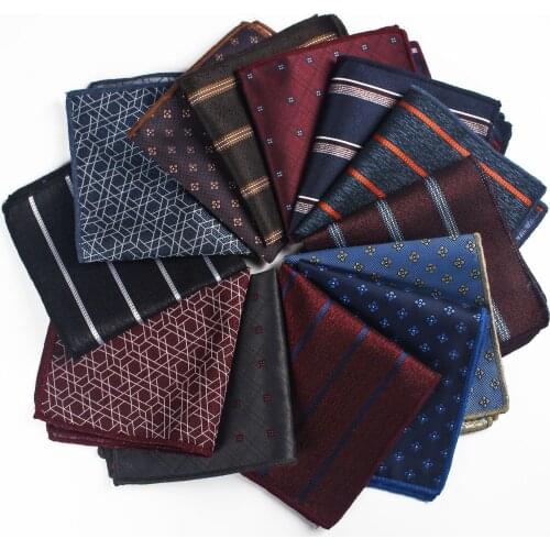 Linbaiway Striped Pocket Square for Mens Small Wedding Hankies Mens Suits Handkerchief Womens Pocket Chest Towel Custom Logo