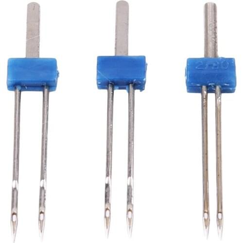 Multifunction Double Twin Needles Pin for Brother Sewing Machine Parts for Househeld Tools Home Sewing Machine 3pcs/pack