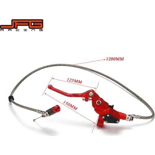 Motorcycle Hydraulic Clutch Lever Master Cylinder 1200mm For 125cc-250cc RMZ Vertical Engine Off Road Dirt Pit Bike ATV