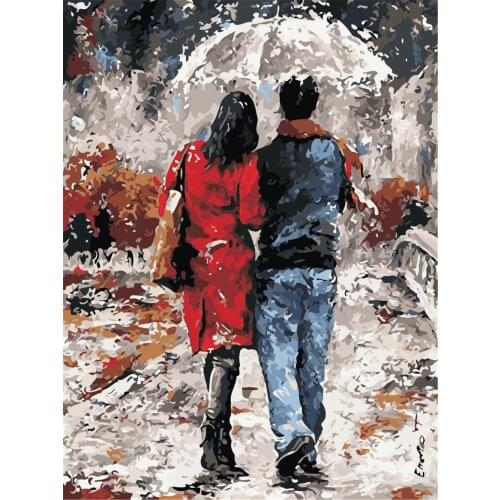 Confectionary True Painting By Numbers For Adults Diy Kits Hand On Canvas Frameless Oil Picture Drawing Coloring By Number