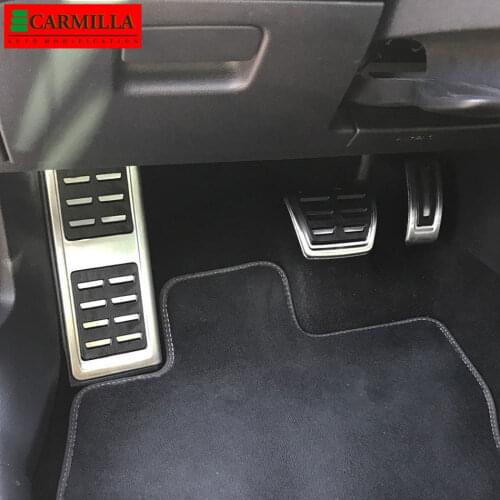 AT MT Car Pedal Cover for Skoda Kodiaq LHD 2016 2017 2018 2019 2020 2021 Gas Pedale Covers Brake Pedals Foot Rest Pads Carmilla
