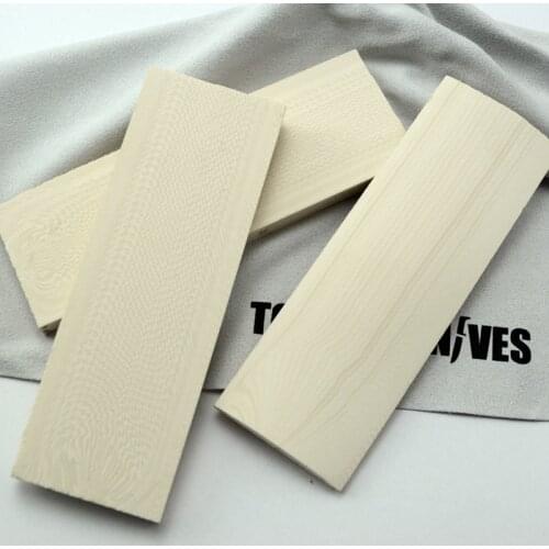 Ivory white Making Knife handle Knife DIY resin material 120X40X8MM