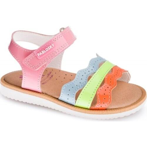 Pablosky girl patent leather sandals