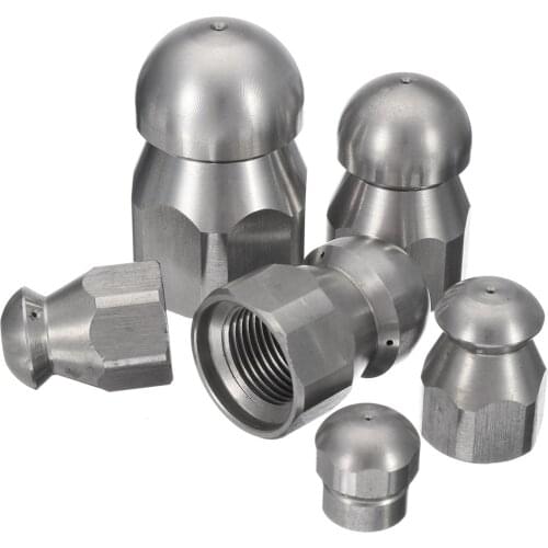 0.5mm-1.2mm 3/8" 1/8" 1/4" 1/2" Pressure Washer Drain Hose Nozzle Sewer Clean Jetter Nozzle For Cold Water Pressure Washer