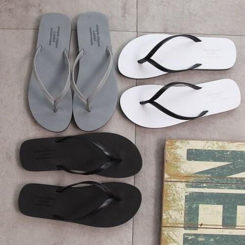 Summer Couple Pinch Slippers Unisex Non-Slip Slides Woman/Men Fashion Casual Flat Shoes Female Beach Flip Flops Spot Wholesale