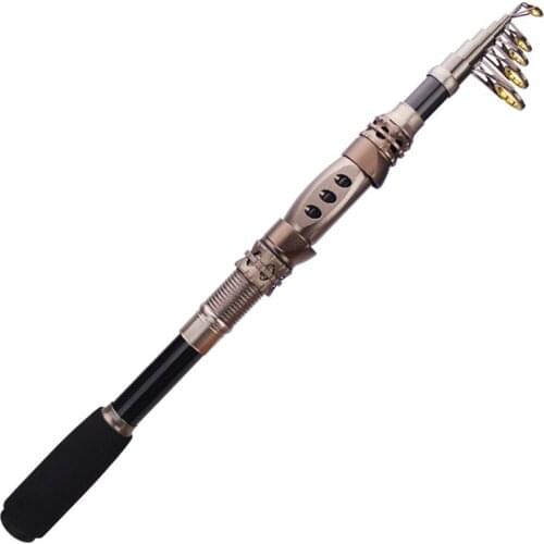 Shrinkable portable carbon fiber fishing rod far into sea pole road sub- 1.8m/2.1m/2.4m/2.7m/3m/3.3m fly rock ice