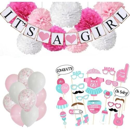 Baby Shower Baby Boy Girl Foil Balloon its a Boy Girl Baby Shower Balloons Kids 1st Birthday Party Decorations ww02