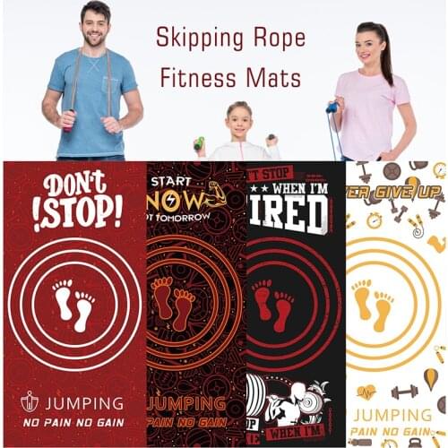 Sound Insulation Jump Rope Skipping Mat Non-slip Jumping Gym Training Crossfit Exercise Mat Workout Sports Fitness Equipment