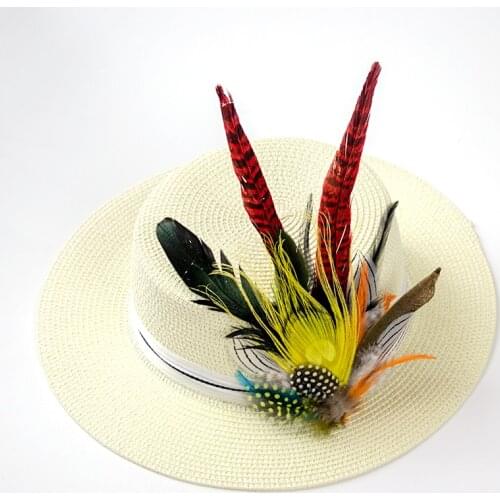 1Pcs Natural Mixing Peacock Pheasant Feathers 20-25CM High Quality Plumes For Crafts DIY Jewelry Making Hat Decoration Accessory