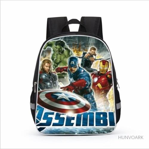 11/13/16 inch Children Backpack School Bags Avengers Printing Cool Mochila For Teenagers Boys Travel Bag Rucksacks