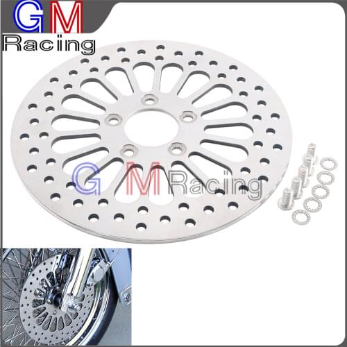 Motorcycle 11.8" 300MM Front Brake Disc Rotor For HARLEY 2008 2009 2010 2011 2012 2013 Touring Street Road King Glide Dyna