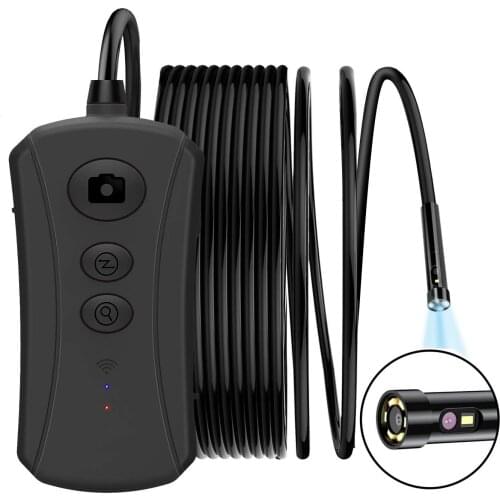 3.5M Cable Length WiFi Waterproof Dual Lens Camera(Top/side) 5.0mm Lens Endoscope Camera for mobile phone and Tablet PC PQ308