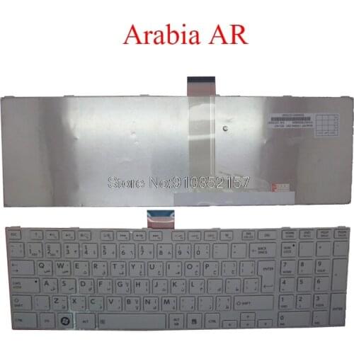 AR Laptop Keyboard For Toshiba For Satellite L850 L850D L855 L855D L870 L870D Arabia MP-11B56A0-9301 6037B0069826 white new