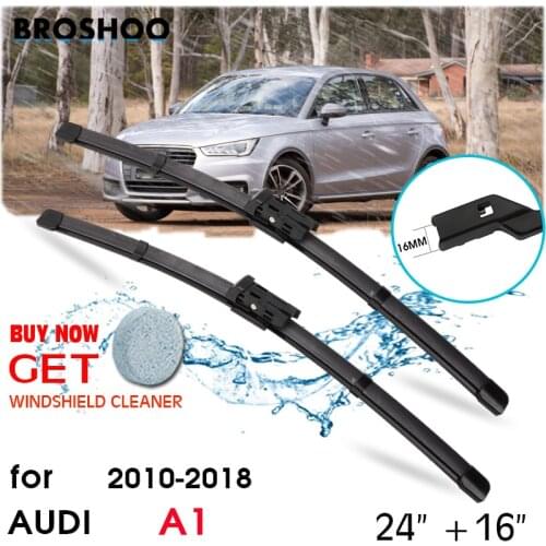 Car Wiper Blade Front Window Windscreen Windshield Wipers Blades Push Button Auto Accessories For Audi A1 24"+16" 2010-2018