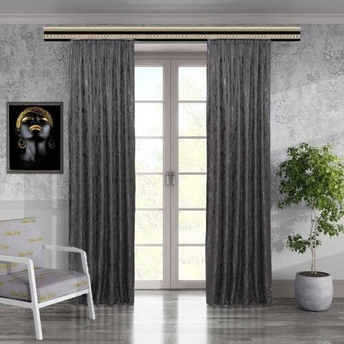 Brillant Woven Patterned Design Backdrop Curtain Ekstrafor Shir 150 X270
