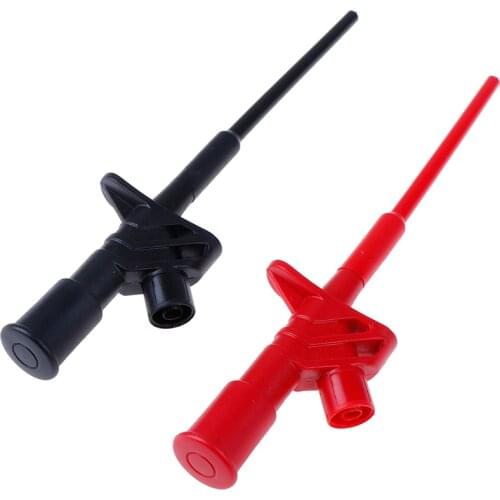 Quick Test Hook Clip Professional Insulated High Voltage Flexible Testing Probe 4mm New
