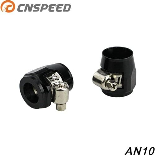CNSPEED 1lot=2pcs Hose Clamp AN10 Fuel Oil Water Tube Hose Fittings Finisher Clamps Hex Finishers ID:21mm YC100821