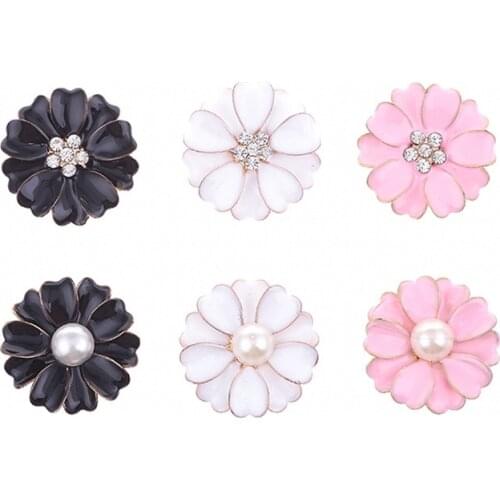 10Pcs/Set Rhinestone Flower Embellishment Buttons Flatback Decorative For Handicraft Bowknot Decoration DIY Craft Supplies