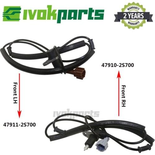 ABS Wheel Speed Sensor Front Alex Left&Right L/R For Nissan NAVARA NP300 PICK UP D22 2.4 i 2.5 D TD dCi 47910-2S700 47911-2S700