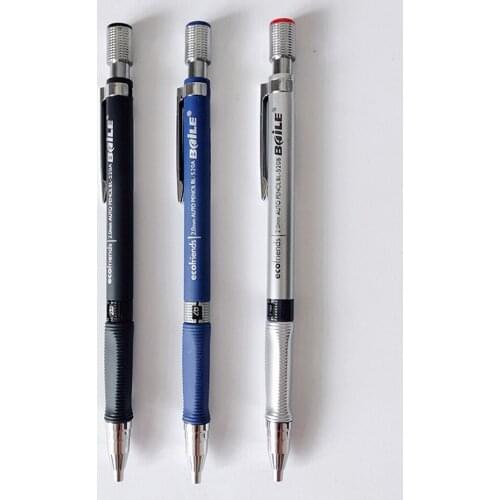 2Pcs High Quality 2.0 mm Student Mechanical Pencil For Kids Sketch Drawing School Supplies Stationery