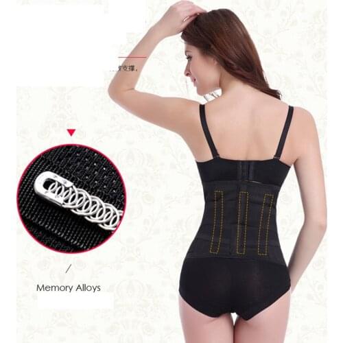 Newest Design Waist Trainer Losing Weight Product Fat Burning Body Wrap Neoprene Belt Stomach Slimming Corset Steel Bone Vest