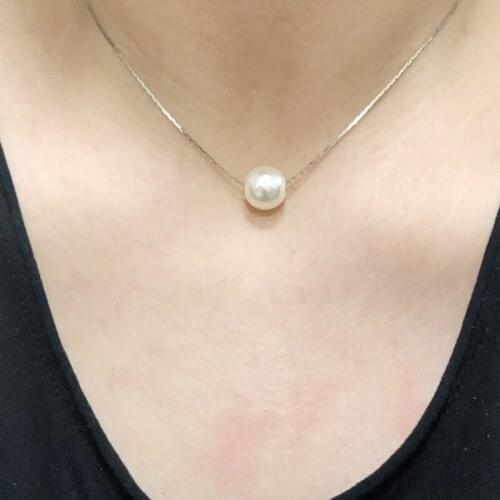 New Fashion Necklace for Women Pearl Necklace Thin Chain Pendant Necklace Simple Choker Jewelry Necklace Gifts for Women