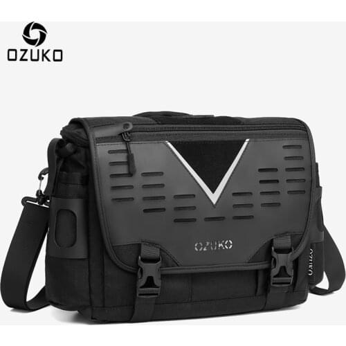 OZUKO Fashion Men Shoulder Bag High Quality Large Messenger Bags Male Water Resistant Handbag Outdoor Short Trip Crossbody Bag