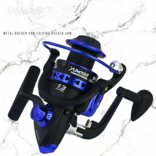 Professional Fishing Wheel 13 BB BK1000-7000 Series 5.1:1 speed reatio spinning fishing reel interchanged left/right hand wheel