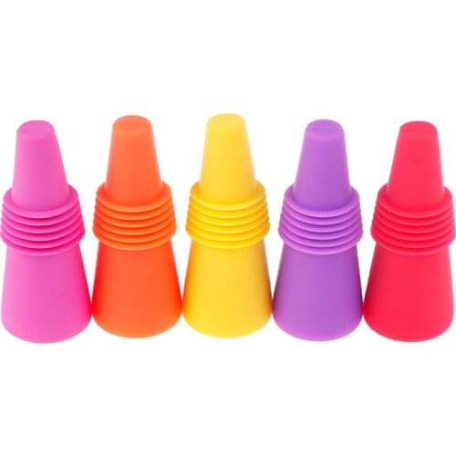 Wine Stopper Cork Bottle Plug Silicone Sealed Bottle Stopper Bar Accessories